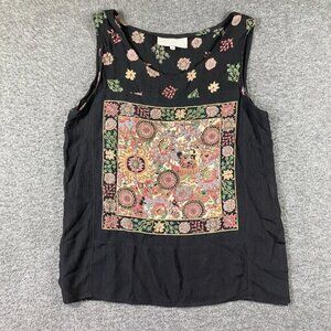 Vintage Platinum Dorothy Schoelin Tank Top Womens Medium M Black‎ Tapestry Artsy